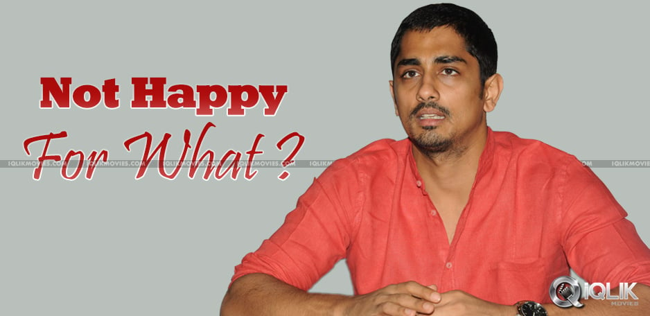 Siddarth-Not-Happy-With-Producers