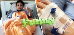 sneha-ullal-watching-netflix-in-hospital