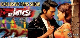 Yevadu-Special-fans-show