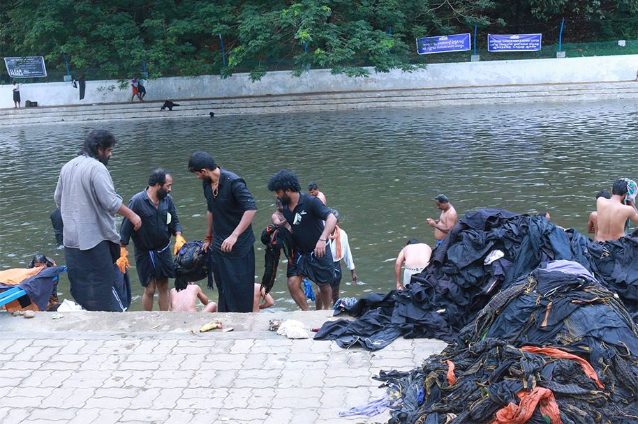 Image result for sabarimala pamba cleaning