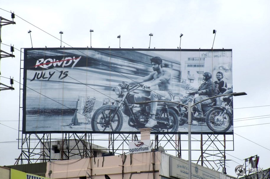 VIJAY'S 'ROWDY' ON HOARDINGS VIJAYS ROWDY ON HOARDINGS